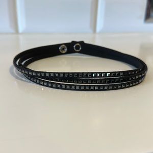 Black Swarovski black wrap braclet, PERFECT CONDITION.